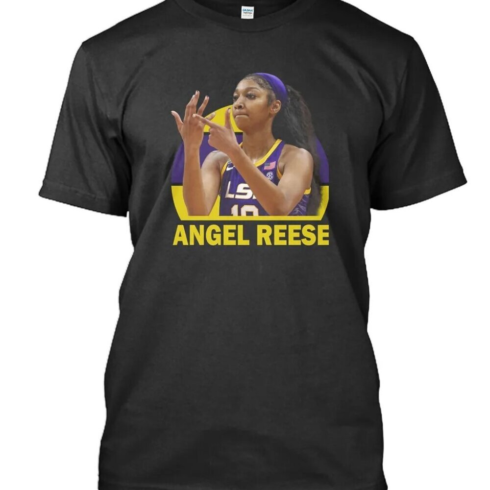 Angel Reese LSU 10 College Basketball Womens Sports Player Fan T-Shirt 73